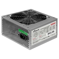 PSU WINARD 500WA12, ATX v2.2, 500W, 120mm, 24+4pin, 3xSATA, 3xMolex, OEM 118284 - фото 10176