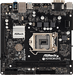 MB ASROCK S-1151v2 H310CM-DVS H310C 2xDDR4 mATX AC`97 8ch(7.1) GbLAN+VGA+DVI RTL 124104 - фото 10306