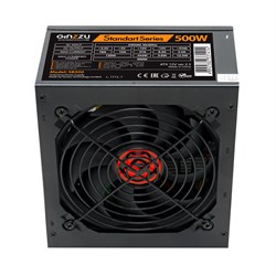 PSU GINZZU SB500 Standart Series, ATX v2.3, 500W, 120mm, 24+4pin, 3xSATA, 3xMolex, Black OEM 132806 - фото 10436