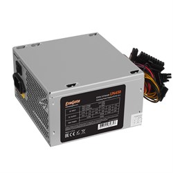 PSU EXEGATE UN450, ATX v2.3, 450W, 120mm, 24+4pin, 3xSATA, 2xMolex, 1xFDD, 1xPCI-E, OEM 137882 - фото 10582