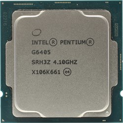 CPU INTEL S1200 Pentium G6405 2/4, 4.1Ghz, 14nm, TDP 58W, Intel UHD 610, OEM 140298 - фото 10684