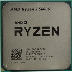 CPU AMD AM4 Ryzen 5 5600G 6/12, 3.9Ghz up to 4.4Ghz, 7nm, TDP 65W, Radeon Vega 7, OEM 145950 - фото 11012