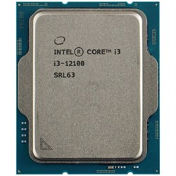 CPU INTEL S1700 Core i3 12100 0E/4P/8, 3.3Ghz up to 4.3Ghz, Max 4.3Ghz, IntelUHD 730, 60W/89W, OEM 148452 - фото 11175