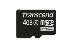 Карта памяти Transcend microSDHC 4 ГБ [TS4GUSDC4] 7433 - фото 13778