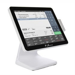 Сенсорный моноблок POScenter POS101 Pro (15", PCAP, N100, RAM 4Gb, SSD M2 128Gb, MSR), БЕЛЫЙ 4132