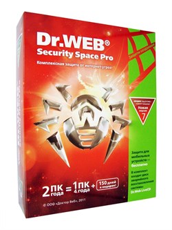 Антивирус Dr. Web Security Space 2ПК/2года (базовая лицензия) 79177 - фото 9738