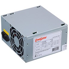 PSU EXEGATE AAA400, ATX v2.3, 400W, 80mm, 24+4pin, 2xSATA, 1xMolex, OEM 104477 - фото 9915