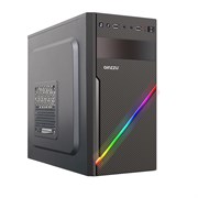 Case GINZZU D400 Black, mATX, NoPSU, 2xU2, RGB Stripe