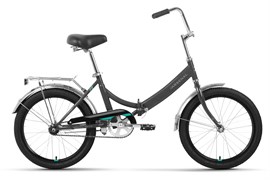 Велосипед FORWARD ARSENAL 20 1.0 (20" 1 ск. рост. 14") 2022, темно-серый/бирюзовый, RBK22FW20526