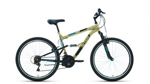 Велосипед ALTAIR MTB FS 26 1.0 (26" 18 ск. рост. 18") 2022, бежевый/черный, RBK22AL26061 144975