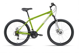 Велосипед ALTAIR MTB HT 26 2.0 D (26" 21 ск. рост. 19") 2022, зеленый/серый, RBK22AL26115 145002