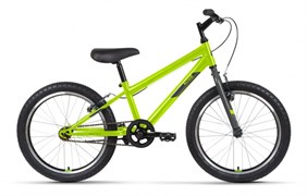 Велосипед ALTAIR MTB HT 20 1.0 (20" 1 ск. рост. 10.5") 2022, ярко-зеленый/серый, IBK22AL20078 145043