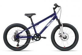 Велосипед ALTAIR MTB HT 20 2.0 D (20" 6 ск. рост. 10.5") 2022, темно-синий/серебристый, IBK22AL20081 145045