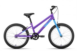 Велосипед ALTAIR MTB HT 20 LOW (20" 1 ск. рост. 10.5") 2022, фиолетовый/голубой, IBK22AL20087 145050