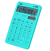 Калькулятор настольный DELI Touch EM01531 голубой 12-разр.