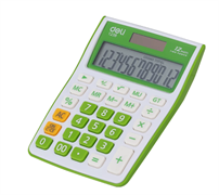 Калькулятор настольный DELI E1238/GRN зеленый 12-разр.