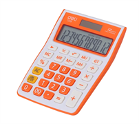 Калькулятор настольный DELI E1238/OR оранжевый 12-разр.
