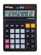Калькулятор настольный DELI EM01420 черный 12-разр.
