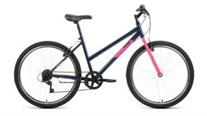 Велосипед ALTAIR MTB HT 26 low (26" 6 ск. рост. 17") 2022, темно-синий/розовый, IBK22AL26123 151880