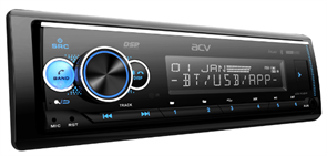 Автомагнитола ACV ADX-903BM DSP ресивер FM/USB/SD/BT/AUX/3 пары RCA/Multi/4*50Вт 152259