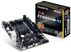 MB GIGABYTE FM2+ GA-F2A68HM-S1 PCI-Ex16, PCI, 2*DDR3, SATA3 RAID, VGA, mATX, ПОСЛЕ РЕМОНТА, УЦЕНКА 154775