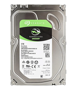 Жесткий диск Seagate Barracuda ST3000DM008, 3ТБ, HDD, SATA III, 3.5"