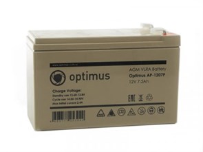 Аккумуляторная батарея Optimus AP-1207P В0000012049