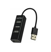 USB-Концентратор Perfeo 4 Port, (PF-HYD-6010H Black) чёрный