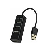 USB-Концентратор Perfeo 4 Port, (PF-HYD-6010H Black) чёрный 2993