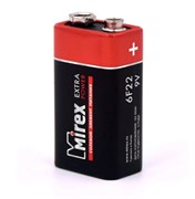 Батарейки солевая Mirex 6F22 / Крона 9V 1 шт