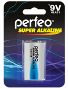 Батарейка алкалиновая PERFEO 6LR61/1BL Super Alkaline (Крона)
