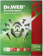 Антивирус Dr. Web Security Space 2PC 1Y Box 2 ПК 12 мес (базовая лицензия) 102164